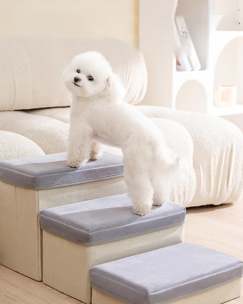 Removable and washable non-slip pet stair steps