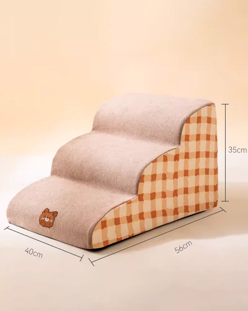 Removable and washable non-slip pet stair steps