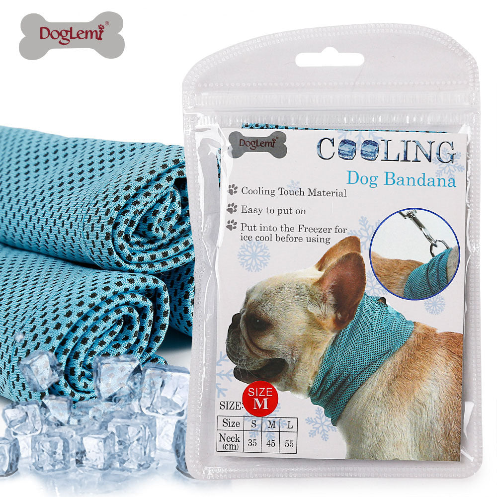 Summer French Bulldog Dog Cooling Neck Bandana