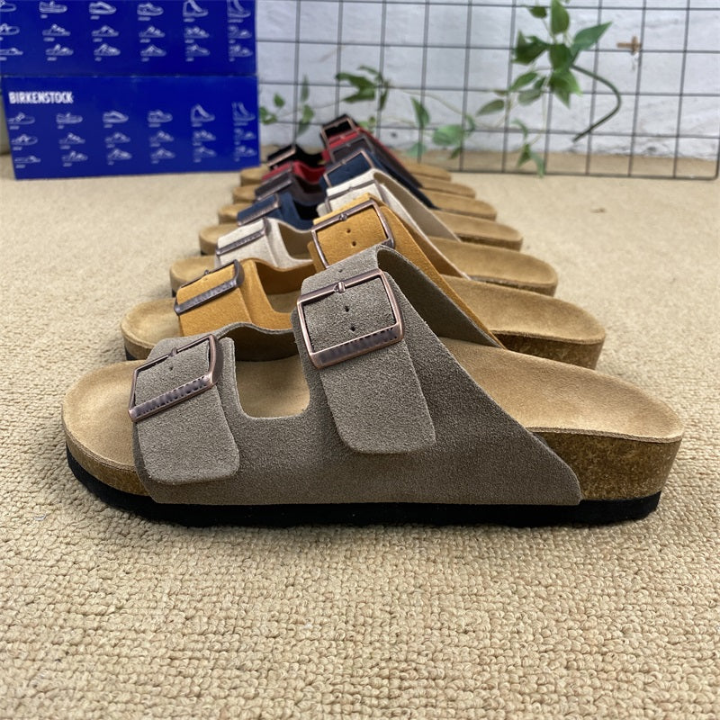 Arizona Suede Birko-Flor Soft Footbed Sandals