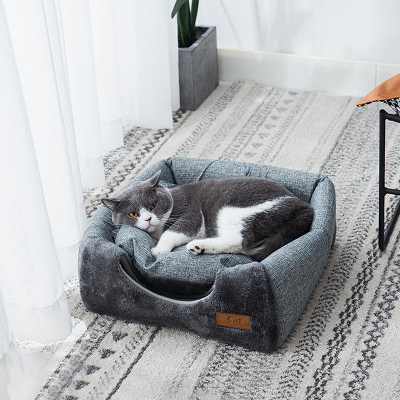 Gray Triangle Cat Litter Cat House Pet Litter