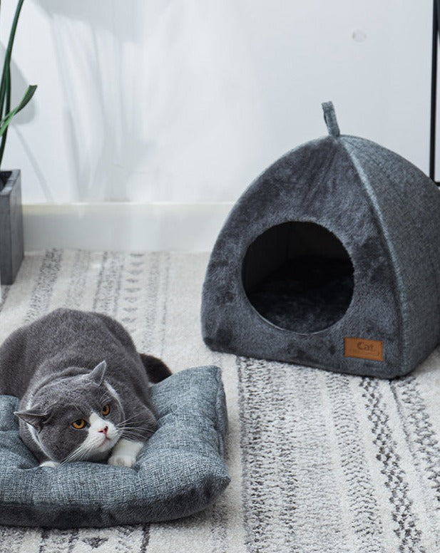 Gray Triangle Cat Litter Cat House Pet Litter