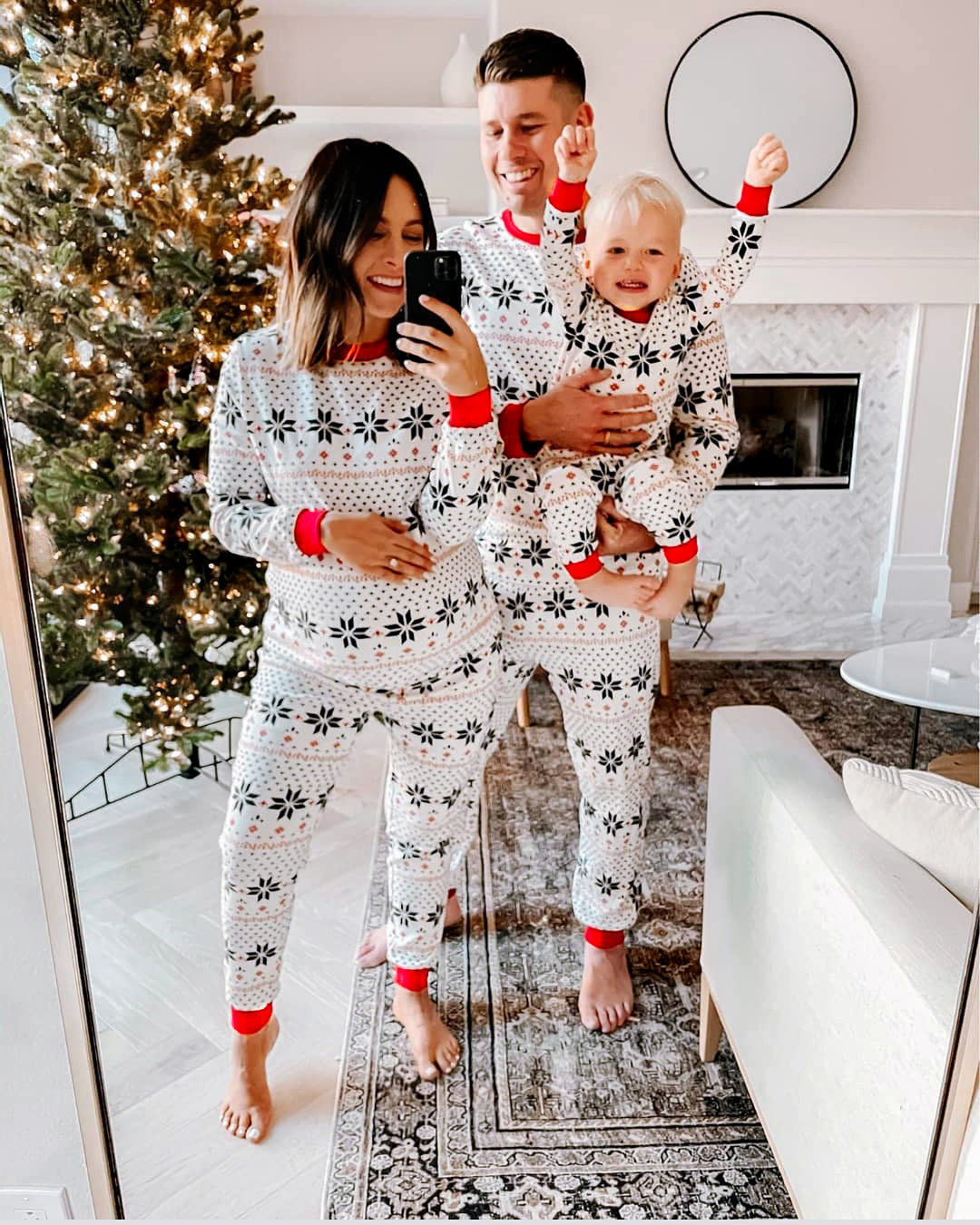 Snowy Flurries-Family Matching Christmas Pajamas