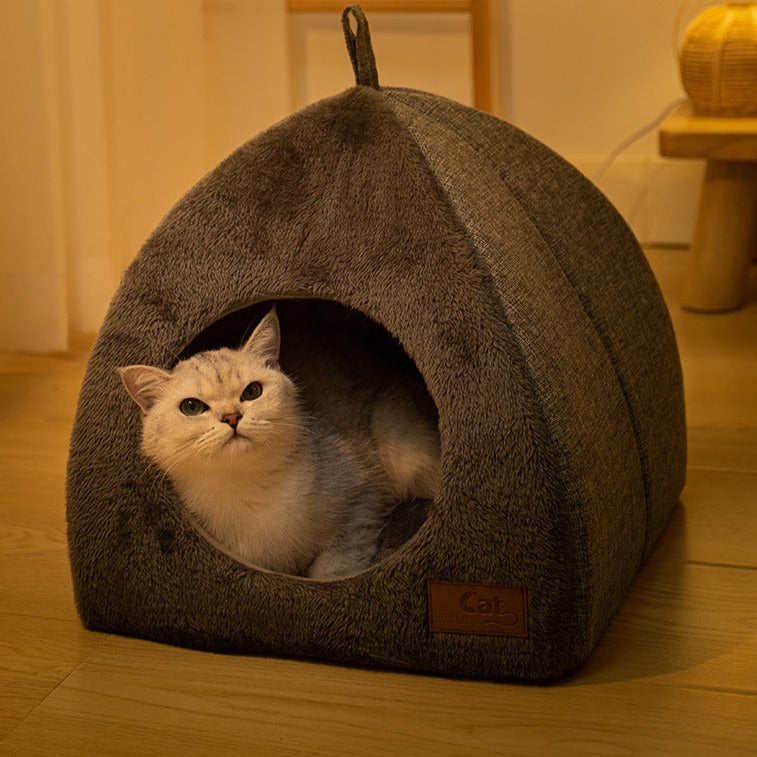 Gray Triangle Cat Litter Cat House Pet Litter