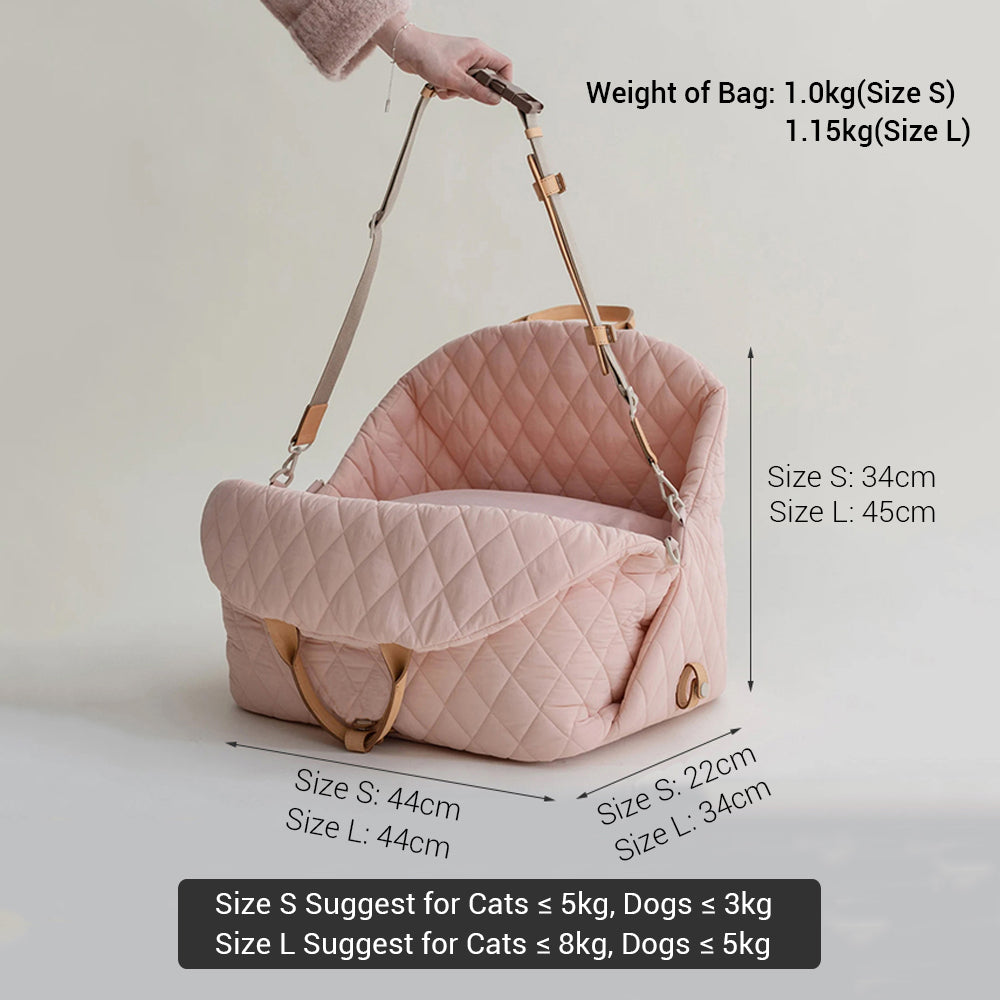 Luxury Dog Car Seat Pet Travel Bag