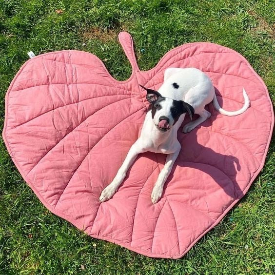 French Bulldog Leaf Shape Mats｜Pet Dog Kennel Cat Sleeping Mat